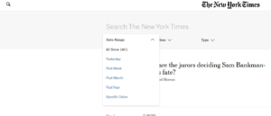 SEARCH NYT ARCHIVE
