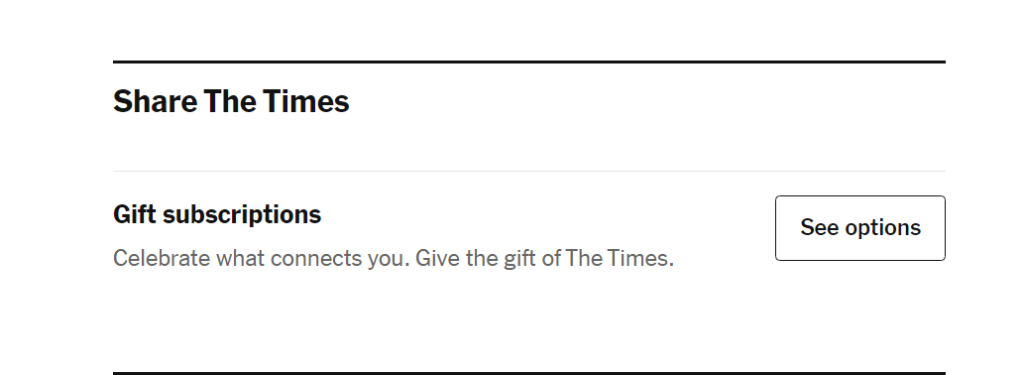 buy nyt subsciption gift